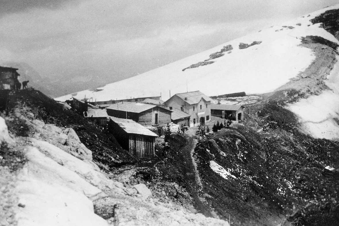 Ospedale da campo a forcella Nuvolau in 5 Torri a Cortina d'Ampezzo